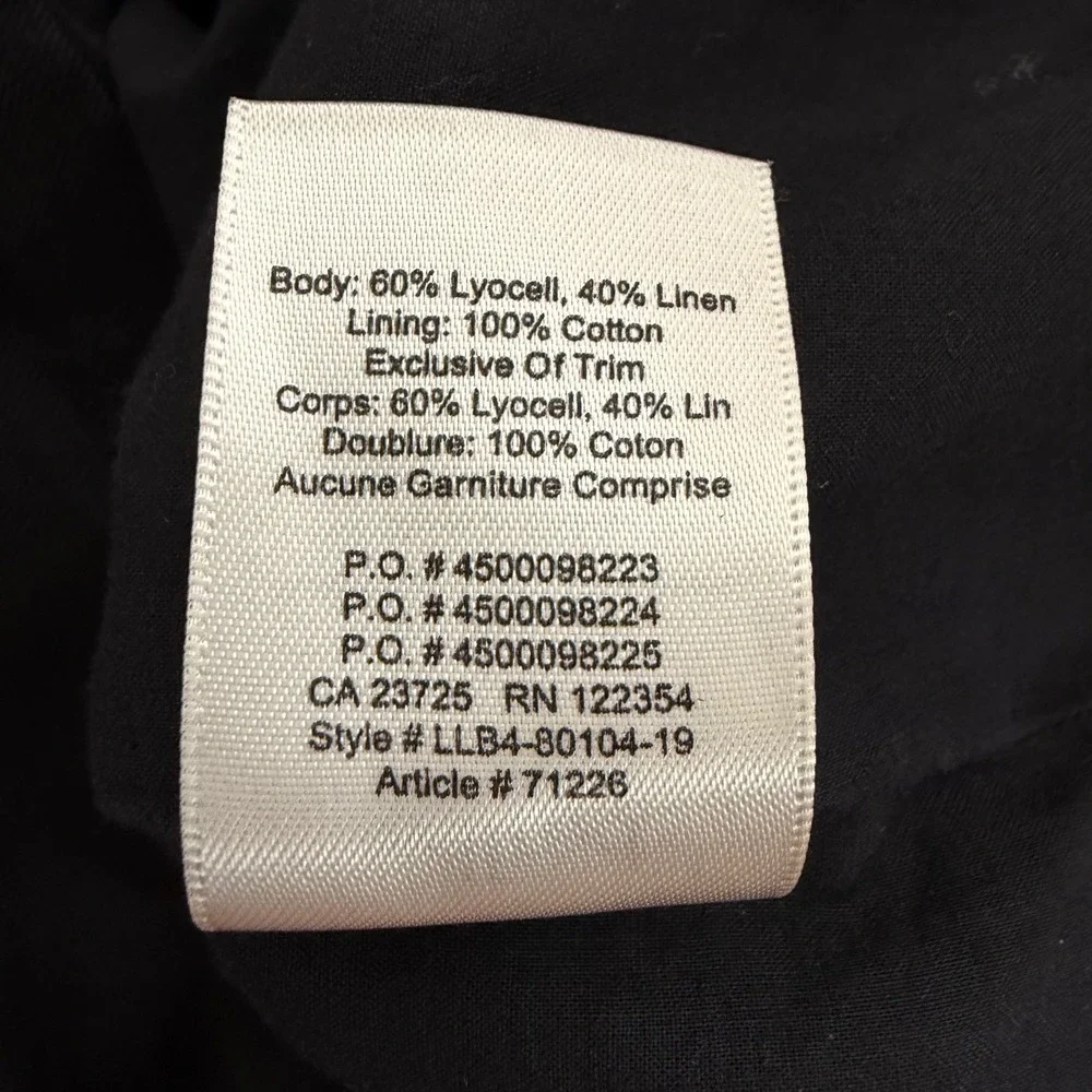Aritzia Wilfred Rosemond Black Square Neck Mini Dress A-Line with Pockets Size 4 - Picture 10 of 10